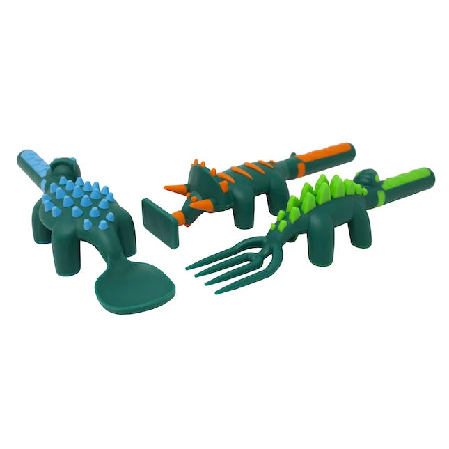 Dino Utensil - Set of 3 - Best for 2 year olds - US 9107