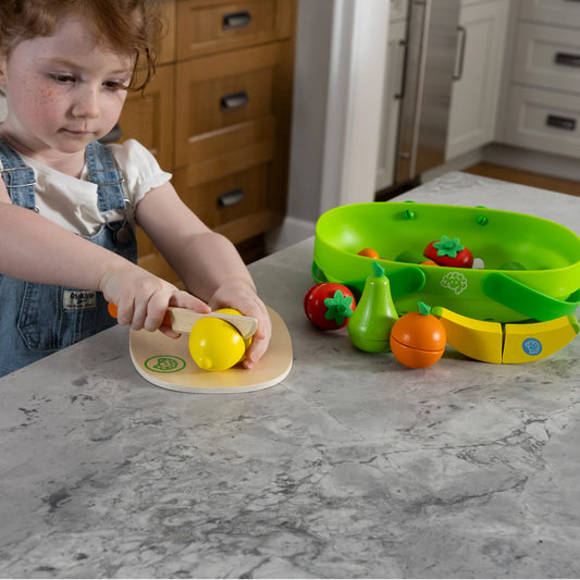 Pretendables Fruit & Veggie Basket - Best for 3 year olds - US 6013