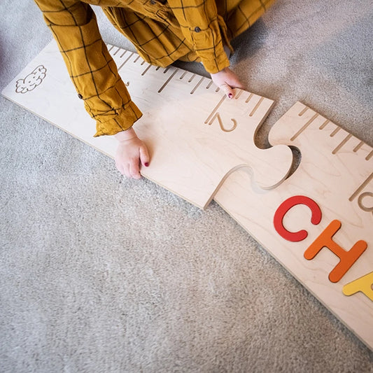 Personalized Wooden Ruler Growth Chart - - Fat Brain Toys - US 6396