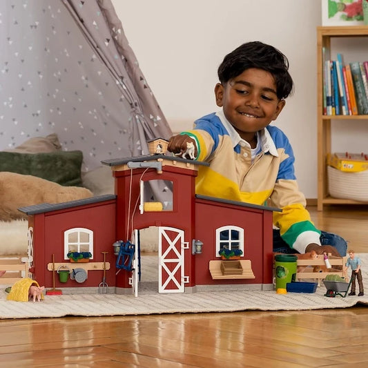 Farm World Red Barn - - Fat Brain Toys - US 8097