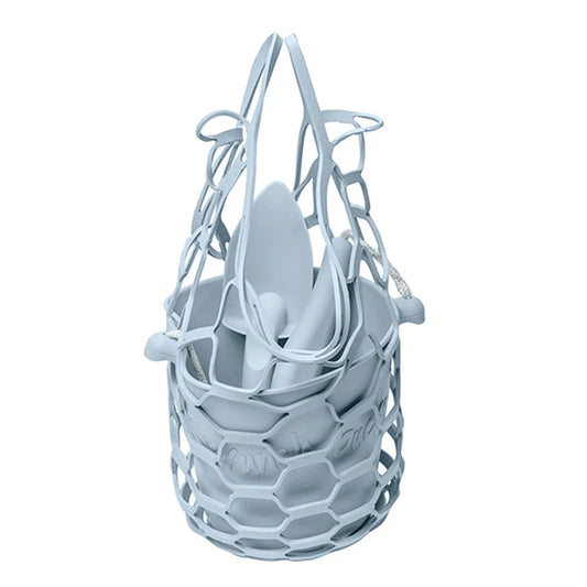 Scrunch Set Bucket Spade & Beach Bag - - Fat Brain Toys - US 4389