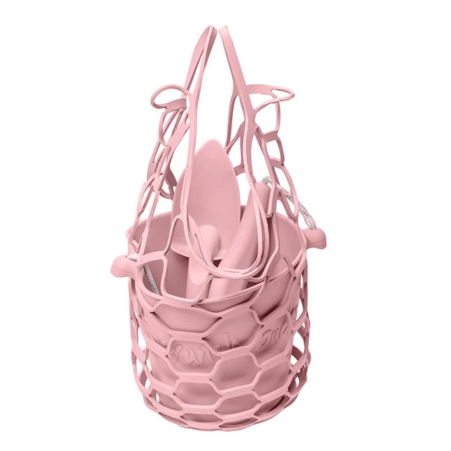 Scrunch Set Bucket Spade & Beach Bag - - Fat Brain Toys - US 4389
