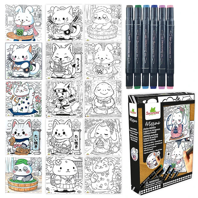 Sycomore Artissimo - Manga Kawaii Animals - Best for Ages 10 to 12 - US 1390