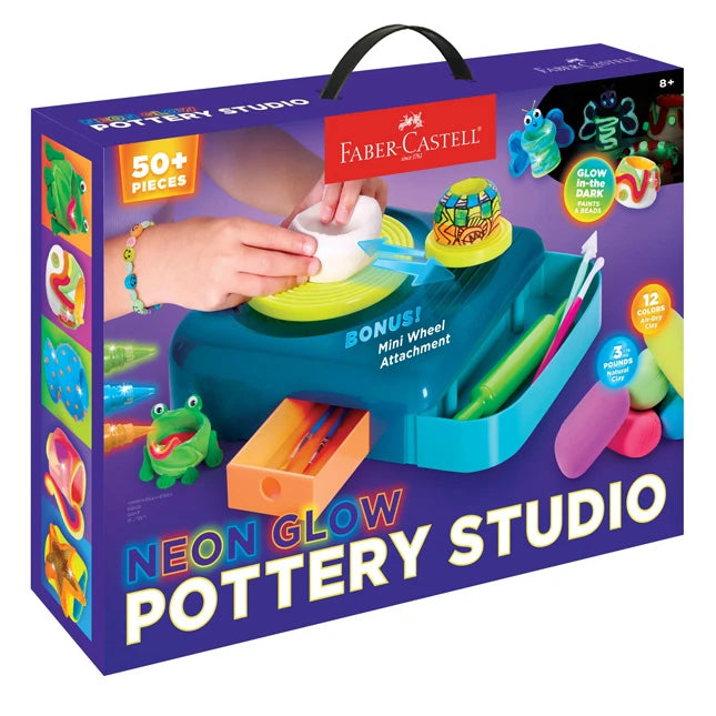 Neon Glow Pottery Studio - Best Arts & Crafts for Ages 8 to 12 - US 4388