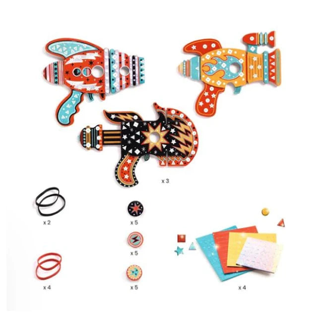 Kosmik Token Launchers - Makes 3 - Best Arts & Crafts for Ages 5 to 9 - US 9619