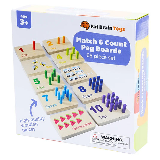 Match & Count Peg Boards - Best Early Learning Toys for Ages 3 to 5 - US 6553