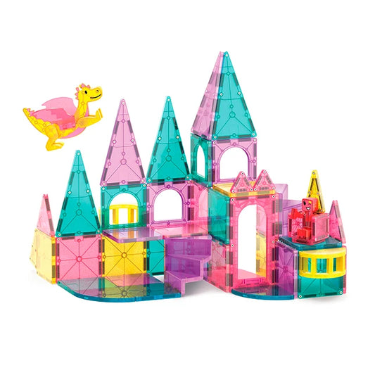 Magna-Tiles Castle DLX + microMAGS - Best for Ages 3 to 4 - US 8805