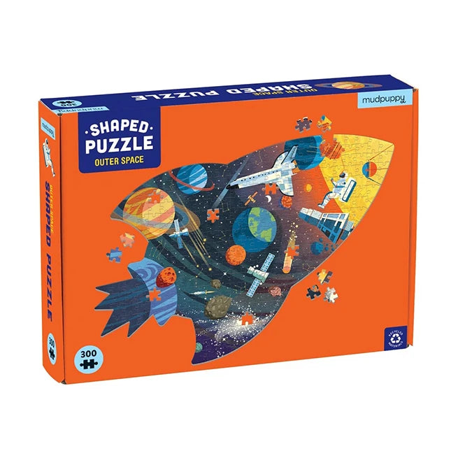 300 Piece Shaped Scene Puzzle - Outer Space - Best Puzzles for Babies - US 3959