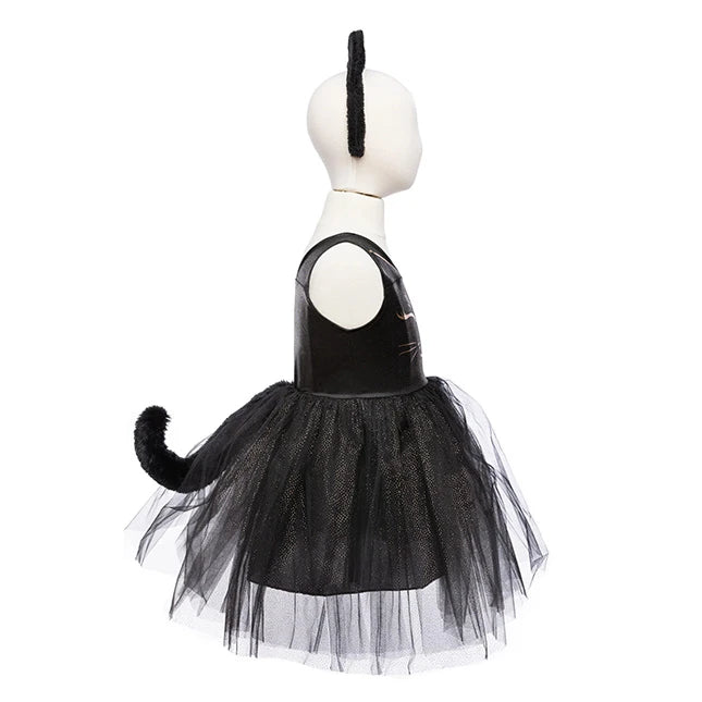 Black Cat Dress & Headpiece - Size 5-6 - Best for Ages 5 to 6 - US 4206