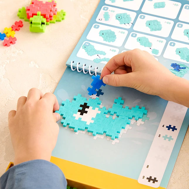 Plus-Plus Activity Pad - Ocean - Best Arts & Crafts for Ages 5 to 10 - US 6558