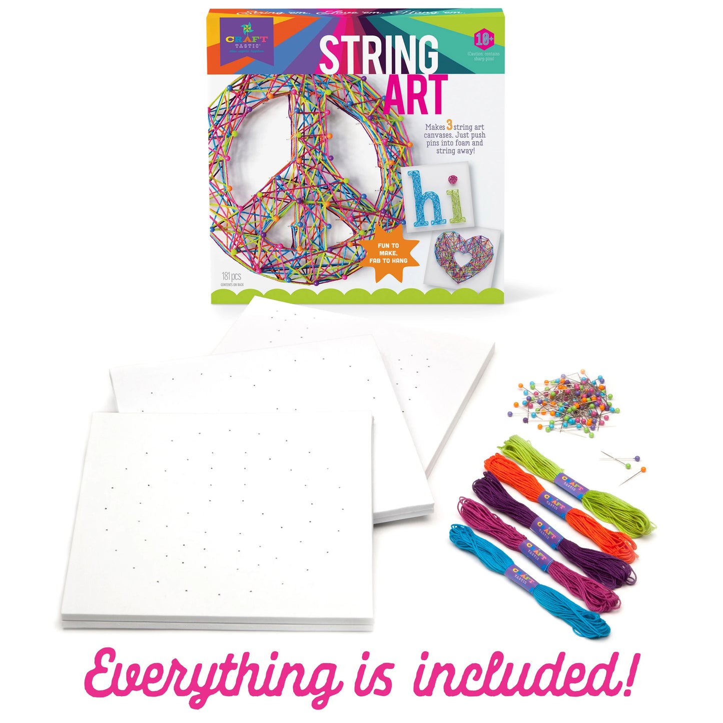 Craft-tastic - String Art Kit - Best Arts & Crafts for Ages 10 to 11 - US 5686