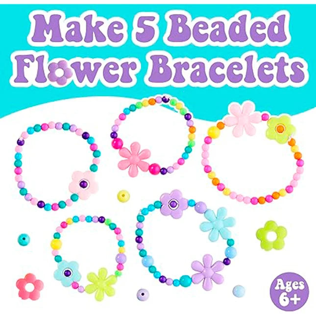Beaded Flower Bracelets - Best Arts & Crafts for Ages 6 to 12 - US 1315