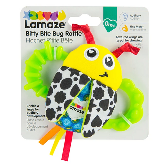 Lamaze Bitty Bite Bug Rattle - Best Baby Toys & Gifts for Ages 0 to 1 - US 6232