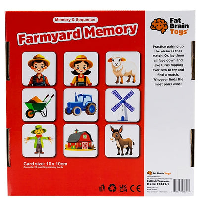 Farmyard Memory - Best Early Learning Toys for Ages 2 to 5 - US 8032