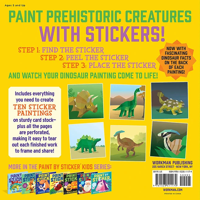 Paint By Sticker Kids - Dinosaurs - Best Arts &amp; Crafts for Ages 5 to 8 - US 1141