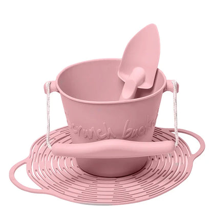 Scrunch Set Bucket Spade &amp; Beach Bag - - Fat Brain Toys - US 4389