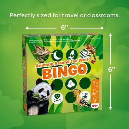 Animals of the World Bingo - Best Games for Ages 8 to 12 - US 9836