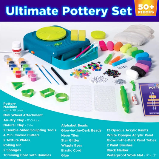 Neon Glow Pottery Studio - Best Arts &amp; Crafts for Ages 8 to 12 - US 4388