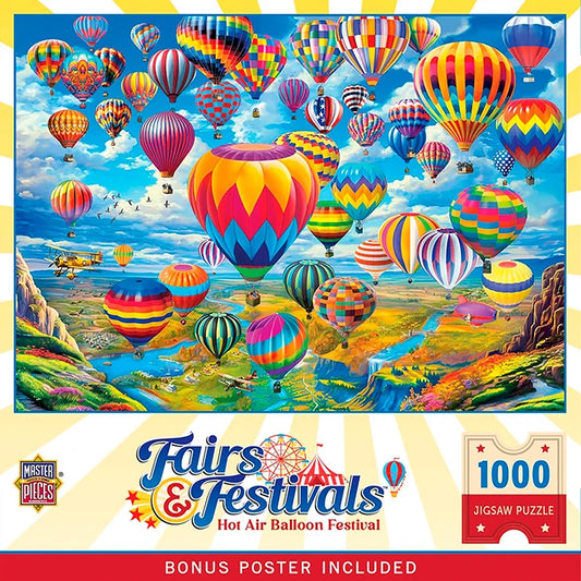 Hot Air Balloon Festival 1000 pc Puzzle - - Fat Brain Toys - US 6343
