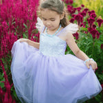 Lilac Sequins Princess Dress - Size 3-4 - Best for 3 year olds - US 5352