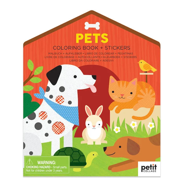 Pets Coloring Book and Stickers - Best Arts &amp; Crafts for Ages 3 to 5 - US 7134