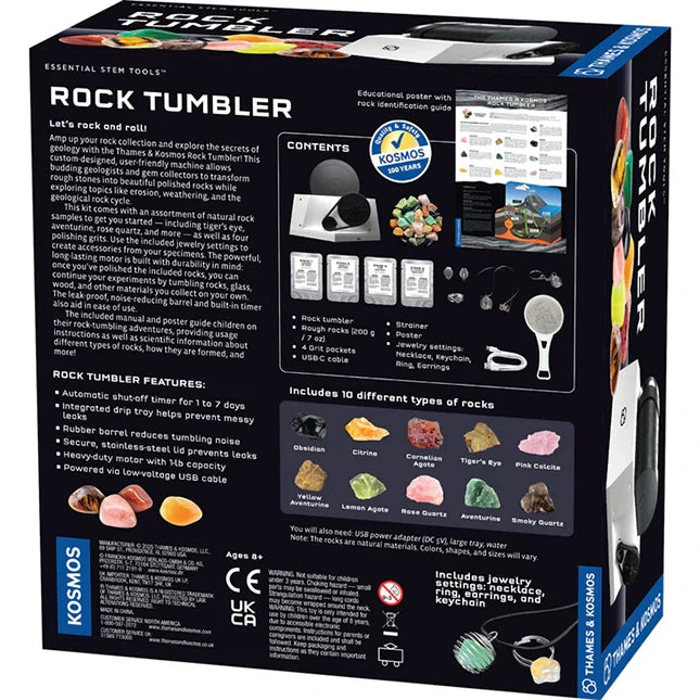 The T&amp;K Rock Tumbler - Best Arts &amp; Crafts for Ages 8 to 12 - US 4467
