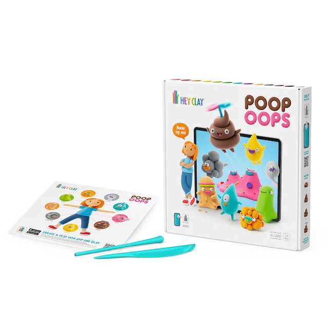 Hey Clay - Poop Oops Air-Dry Clay - Best for Ages 3 to 12 - US 1573