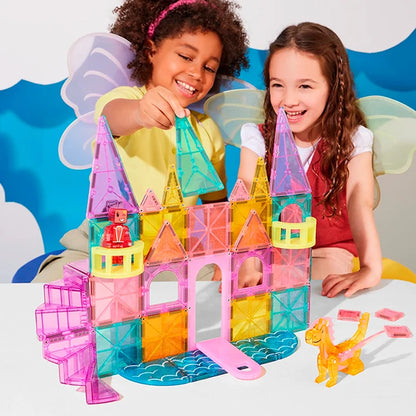Magna-Tiles Castle DLX + microMAGS - Best for Ages 3 to 4 - US 8805