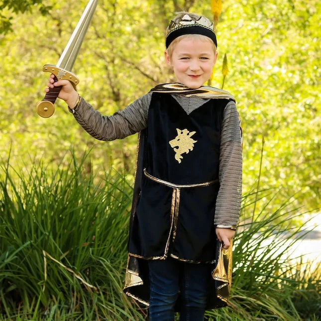 Golden Knight with Tunic Cape &amp; Crown - Size 5-6 - US 6066