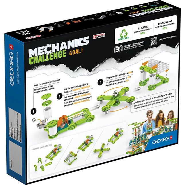 Geomag Mechanics Challenge RE Goal - 96 Pieces - Best for Ages 7 to 12 - US 6924