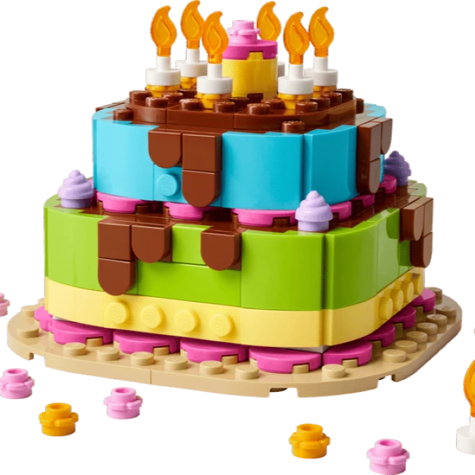 LEGO Birthday Party Cake - Best for Ages 7 to 12 - US 9080