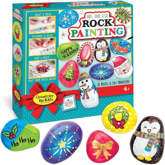 Holiday Hide and Seek Rock Painting Kit - Best for Ages 6 to 12 - US 1828