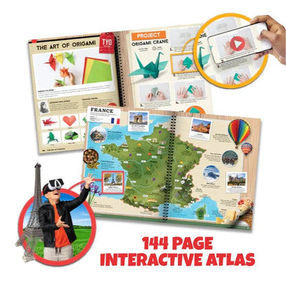 Professor Maxwell's VR Atlas 2.0 - Best Books for Ages 8 to 12 - US 1477