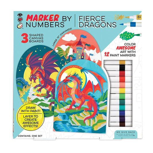 Marker By Number - Dragons - Best Arts &amp; Crafts for Ages 8 to 12 - US 2690