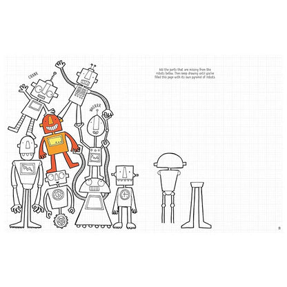 Drawing Doodling and Coloring Activity Book - Best for Ages 4 to 12 - US 3251