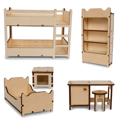 The Mouse Mansion Furniture - Kid's Room - Best for Ages 6 to 9 - US 3203