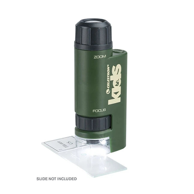 Celestron Kids Pocket Zoom Microscope - Best for Ages 6 to 10 - US 2385