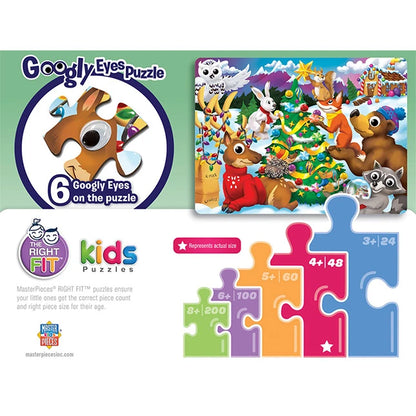 Googly Eyes Puzzle Around the Christmas Tree - 48pc - US 6287