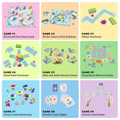 Unicorn Glitterluck Game Collection - Pink - Best for Ages 3 to 6 - US 7825