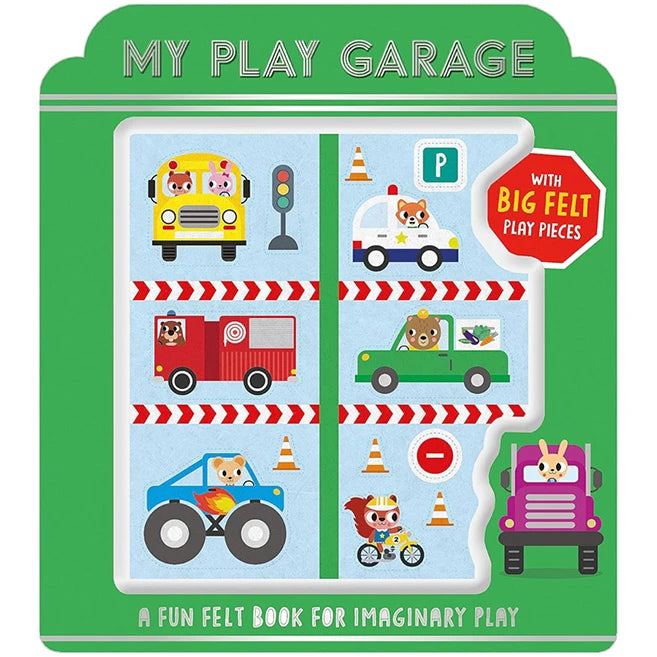 My Play Garage Felt Book - Best Books for Ages 3 to 6 - Fat Brain Toys - US 8252
