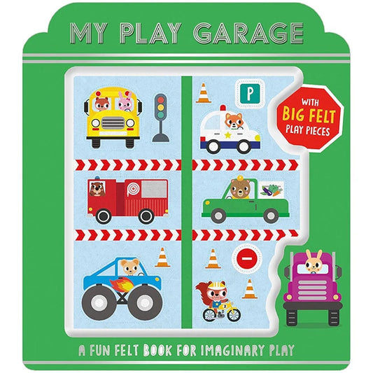My Play Garage Felt Book - Best Books for Ages 3 to 6 - Fat Brain Toys - US 8252