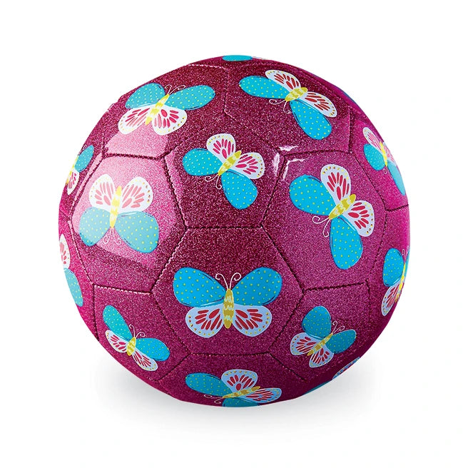Size 3 Glitter Soccer Ball - Butterfly - Best for Ages 3 to 8 - US 0682