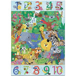 1 to 10 Jungle Giant Floor Build-and-Seek Puzzle - US 0034
