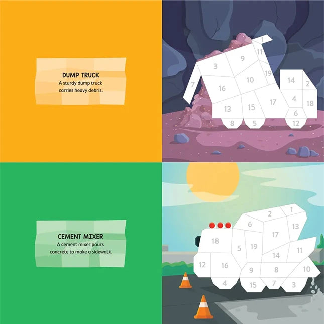 My First Paint By Sticker - Construction Site - Best for Ages 3 to 6 - US 2202