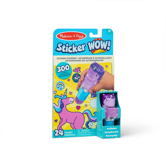 Sticker WOW! Activity Pad &amp; Sticker Stamper - Purple Unicorn - - US 4860