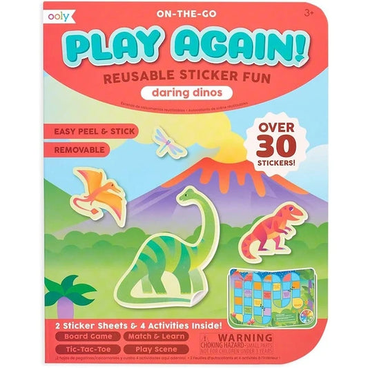 On-The-Go Play Again! Reusable Sticker Fun - Daring Dinos - US 1245