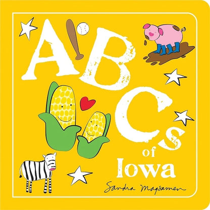ABCs of Iowa Book - Best Baby Toys &amp; Gifts for Ages 0 to 5 - US 6147