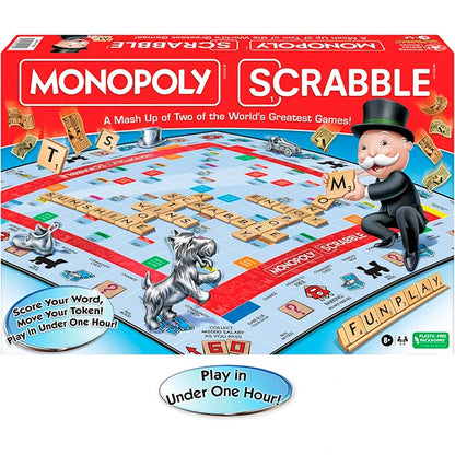 Monopoly Scrabble - Best Games for Ages 8 to 12 - Fat Brain Toys - US 9021