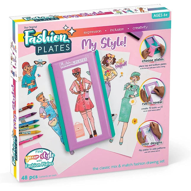 Fashion Plates My Styles - Best Arts &amp; Crafts for Ages 6 to 7 - US 0776