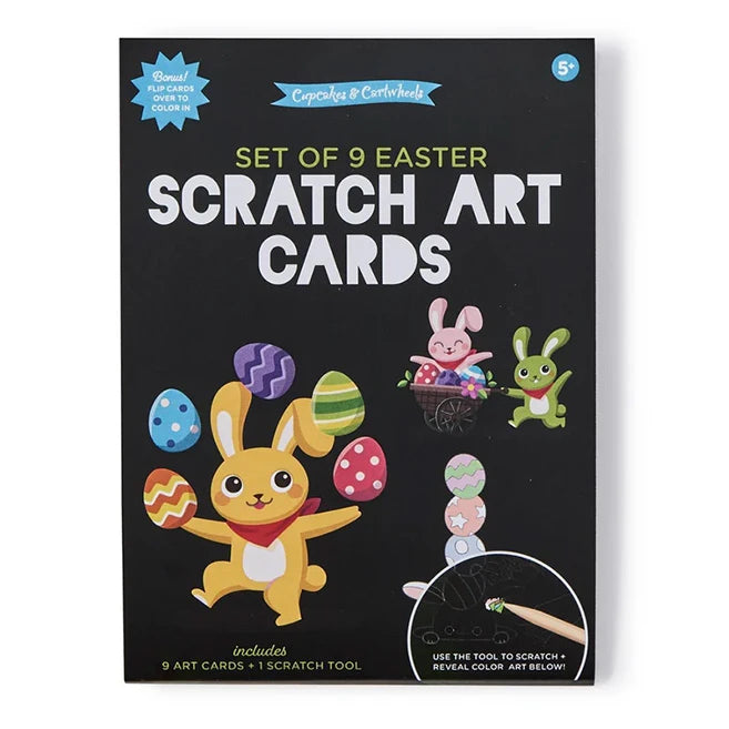 Set of 9 Easter Scratch Art Cards - Best Arts &amp; Crafts for Ages 5 to 9 - US 2161